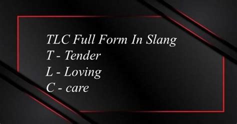 tlc meaning slang